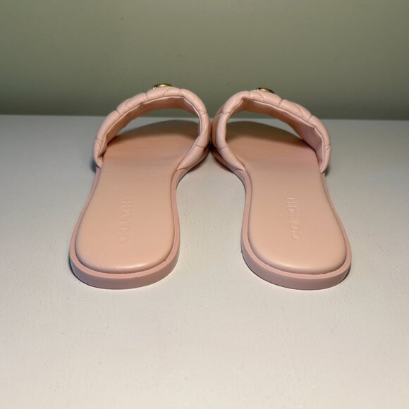 Coach Holly Quilted Leather Sandal - Picture 8 of 14